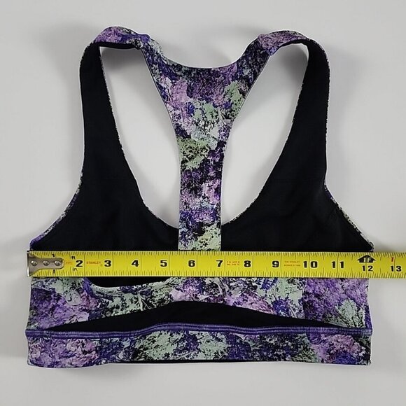 Lululemon Break Free Nulux Vivid Purple Sports Racerback Bra Scoop Neck Size 6 - Picture 12 of 12